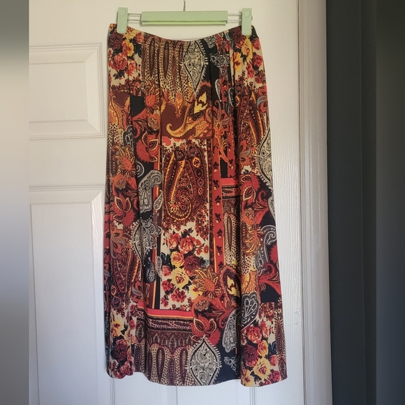 Blair warm tone midi skirt - Picture 3 of 3